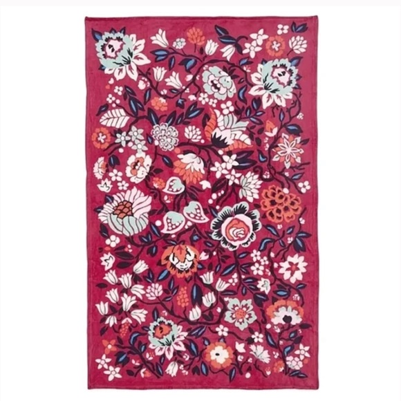 VERA BRADLEY➕NEW Bloom Berry Throw Blanket - Picture 2 of 4